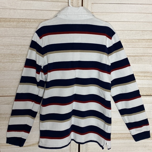 Janie & Jack Boys Rugby Striped Shirt Size 12 - Picture 5 of 7